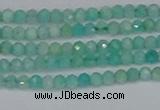 CTG647 15.5 inches 2mm faceted round Peru amazonite beads