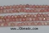 CTG653 15.5 inches 2mm faceted round Argentina rhodochrosite beads