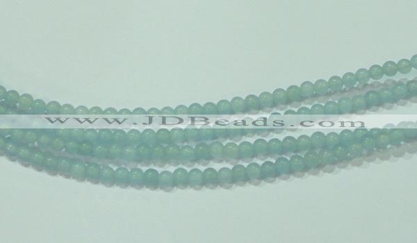 CTG66 15.5 inches 3mm round tiny dyed white jade beads wholesale