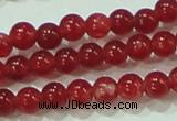 CTG67 15.5 inches 3mm round tiny dyed white jade beads wholesale