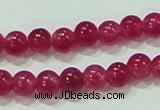 CTG68 15.5 inches 3mm round tiny dyed white jade beads wholesale