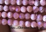 CTG811 15.5 inches 3mm faceted round tiny rhodochrosite beads