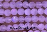 CTG831 15.5 inches 3mm faceted round tiny white moonstone beads