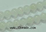 CTG84 15.5 inches 3mm round tiny white jade beads wholesale