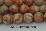 CTJ702 15.5 inches 8mm round red net jasper beads wholesale