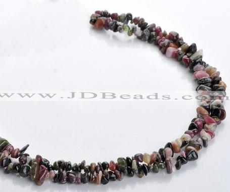 CTO05 36 inches 5*8mm freeform natural tourmaline chips beads