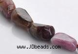 CTO08 15.5 inches 8*12mm freeform natural tourmaline beads