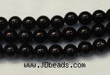 CTO102 15.5 inches 8mm round natural black tourmaline beads