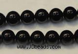 CTO103 15.5 inches 10mm round natural black tourmaline beads