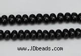 CTO119 15.5 inches 7*11mm rondelle black tourmaline beads