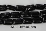 CTO125 15.5 inches 10*14mm rectangle black tourmaline beads