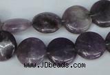 CTO223 15.5 inches 15mm flat round tourmaline gemstone beads