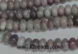 CTO237 15.5 inches 5*8mm rondelle pink tourmaline gemstone beads