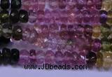 CTO302 15.5 inches 2*3mm faceted rondelle tourmaline beads