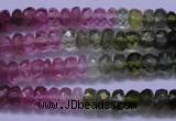 CTO303 15.5 inches 2.5*4mm faceted rondelle tourmaline beads