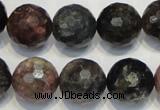 CTO33 15.5 inches 12mm faceted round natural tourmaline beads