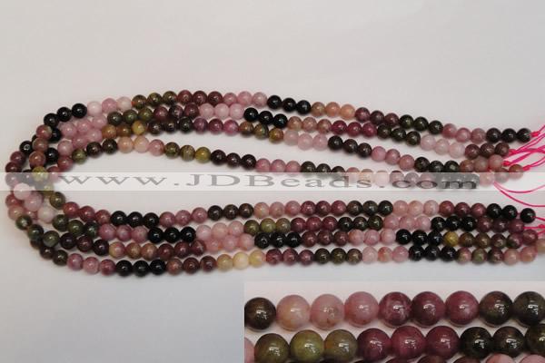 CTO372 15.5 inches 6mm round natural tourmaline gemstone beads