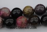 CTO391 15.5 inches 13mm round natural tourmaline gemstone beads