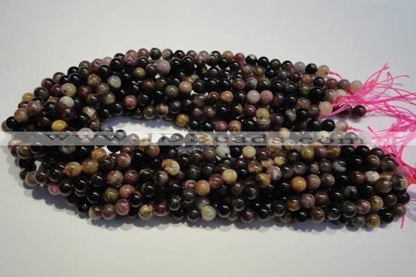 CTO401 15.5 inches 8mm round natural tourmaline gemstone beads