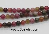 CTO60 15.5 inches 4mm round natural tourmaline gemstone beads