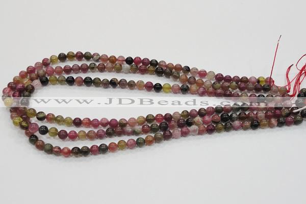 CTO60 15.5 inches 4mm round natural tourmaline gemstone beads