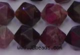 CTO652 15.5 inches 10mm faceted nuggets tourmaline gemstone beads