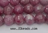 CTO658 15.5 inches 8mm faceted round Chinese tourmaline beads