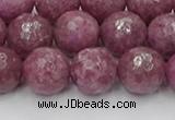 CTO660 15.5 inches 12mm faceted round Chinese tourmaline beads