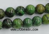 CTP05 15.5 inches 12mm round yellow green pine gemstone beads wholesale