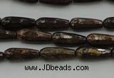 CTR05 15.5 inches 6*16mm faceted teardrop bronzite gemstone beads