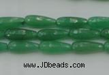 CTR07 15.5 inches 6*16mm faceted teardrop green aventurine beads