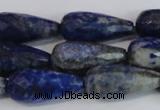 CTR303 15.5 inches 12*25mm faceted teardrop lapis lazuli beads