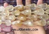 CTR351 15.5 inches 15*25mm faceted teardrop citrine beads