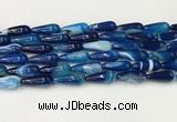 CTR405 15.5 inches 8*20mm teardrop agate beads wholesale