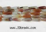 CTR412 15.5 inches 10*30mm teardrop agate beads wholesale