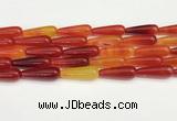 CTR418 15.5 inches 10*30mm teardrop agate beads wholesale