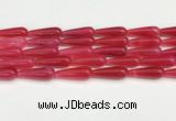 CTR419 15.5 inches 10*30mm teardrop agate beads wholesale