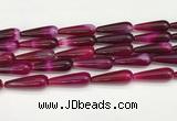 CTR420 15.5 inches 10*30mm teardrop agate beads wholesale