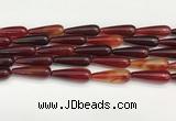 CTR421 15.5 inches 10*30mm teardrop agate beads wholesale