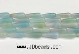 CTR424 15.5 inches 10*30mm teardrop agate beads wholesale