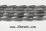 CTR450 15.5 inches 10*30mm faceted teardrop agate beads wholesale