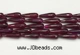 CTR453 15.5 inches 10*30mm faceted teardrop agate beads wholesale