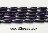 CTR454 15.5 inches 10*30mm faceted teardrop agate beads wholesale