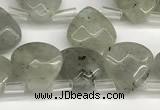 CTR612 Top drilled 10*10mm faceted briolette labradorite beads