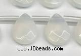 CTR674 Top drilled 10*14mm faceted briolette opalite beads wholesale