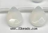 CTR704 Top drilled 12*16mm faceted briolette opalite beads wholesale