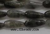 CTR77 15.5 inches 6*16mm faceted teardrop labradorite beads