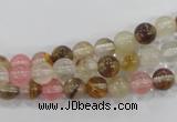 CTS02 15.5 inches 6mm round tigerskin glass beads wholesale