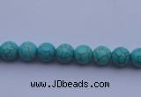 CTU01 15.5 inches 4mm round blue turquoise strand beads Wholesale