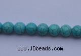 CTU02 15.5 inches 6mm round blue turquoise strand beads Wholesale